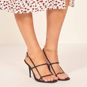 Reformation Isabelle Sandal Black ~ Size 7.5